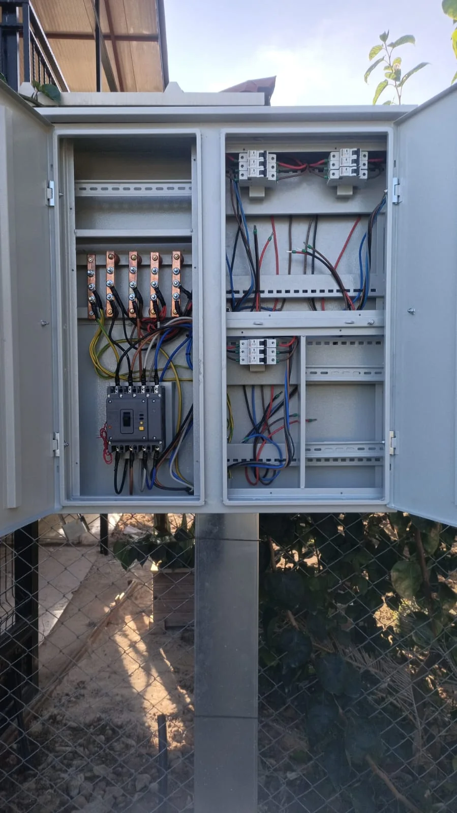 Elektrik güç artışı kapsamında hazırlanan dağıtım ve koruma panosu